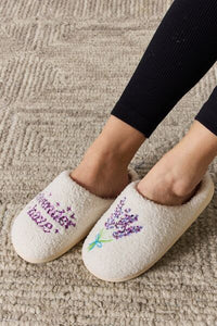 Hazel Blues® |  Melody Sequin Pattern Cozy Slippers