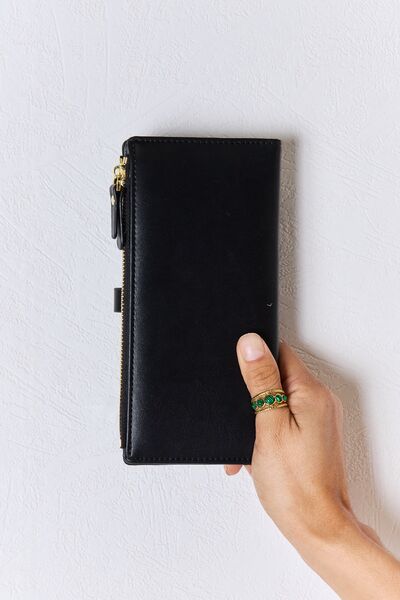 Hazel Blues® |  David Jones Texture PU Leather Wallet