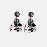 Hazel Blues® |  Turquoise Decor Cactus Alloy Earrings