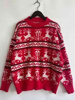 Hazel Blues® |  Christmas Element Dropped Shoulder  Sweater