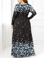 Hazel Blues® | Round Neck Maxi Dress with Pockets