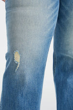 Hazel Blues® |  BAYEAS Ultra High-Waist Gradient Bootcut Jeans