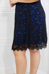 Hazel Blues® |  Yelete Contrasting Lace Midi Dress