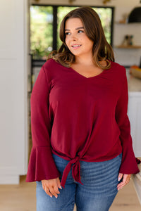 Hazel Blues® |  A Flare And A Bow Top