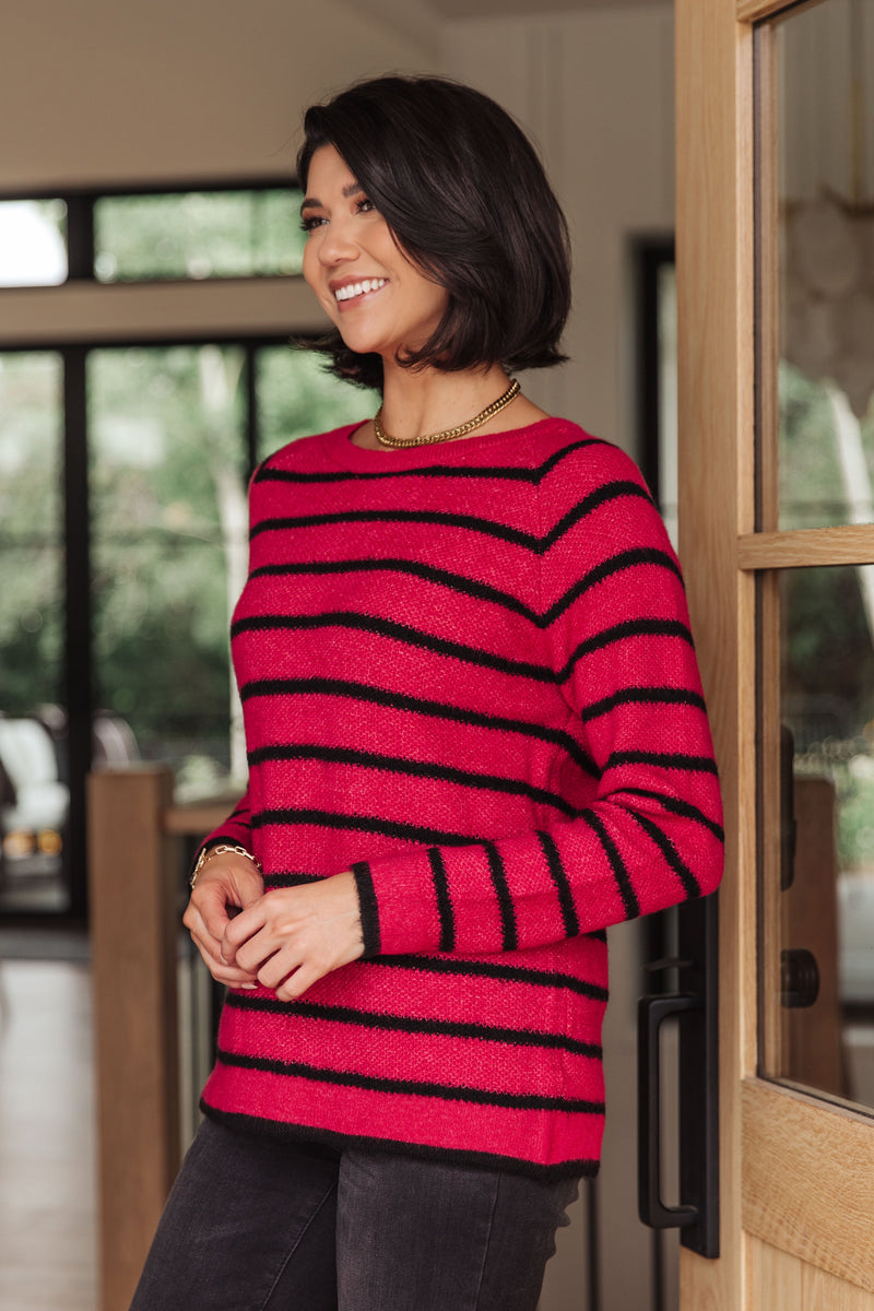 Hazel Blues® |  Are We There Yet? Striped Sweater