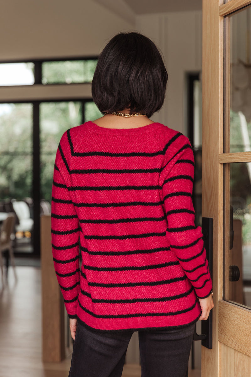 Hazel Blues® |  Are We There Yet? Striped Sweater