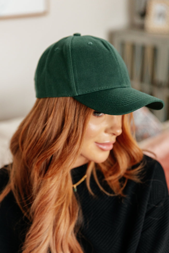 Hazel Blues® |  Basic Babe Ball Cap in Green