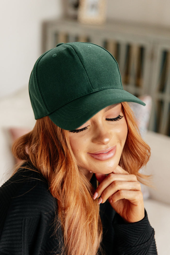 Hazel Blues® |  Basic Babe Ball Cap in Green