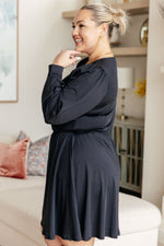Hazel Blues® |  Black Elegance Skort Dress