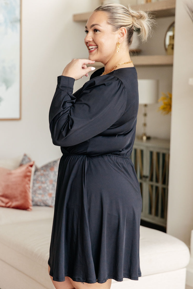 Hazel Blues® |  Black Elegance Skort Dress