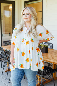 Hazel Blues® |  Blissed Out Button Up Babydoll Tunic