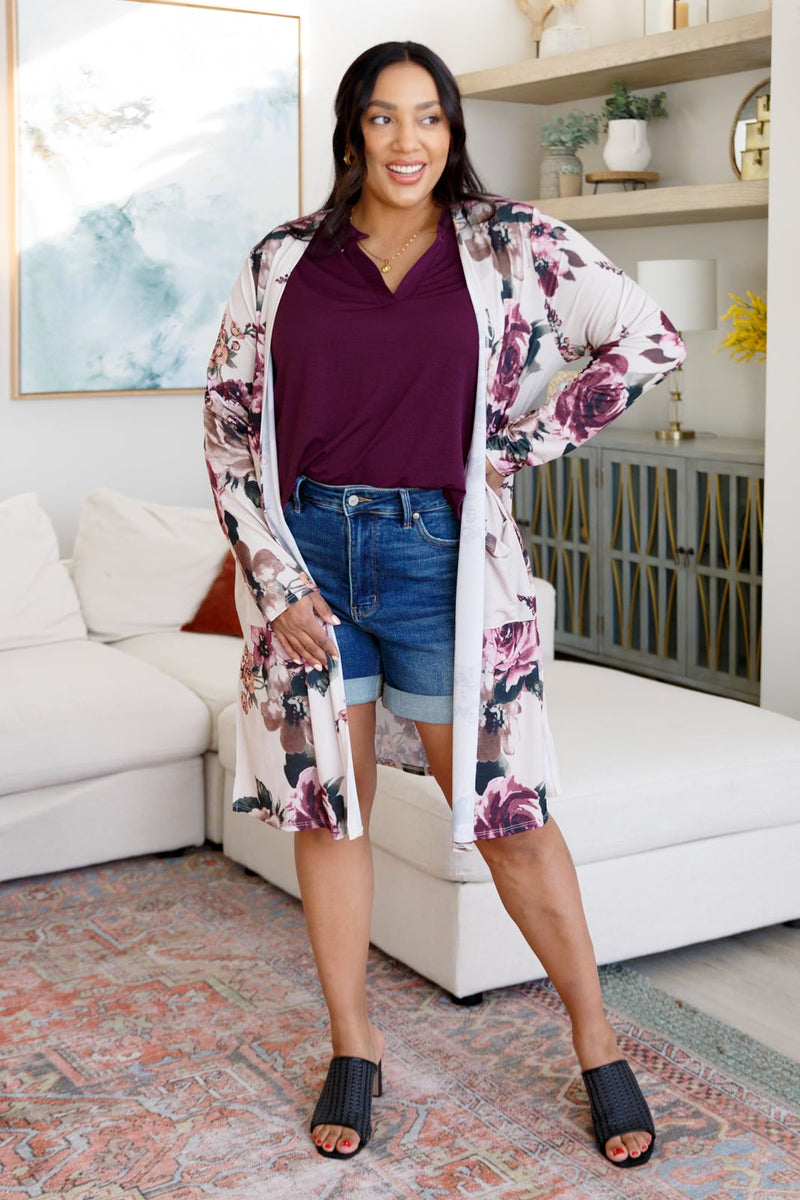 Hazel Blues® |  Blooming With Happiness Cardigan