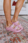 Hazel Blues® | Boardwalk EVA Double Strap Platform Sandals in Rose - Hazel Blues®