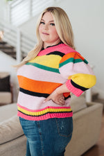 Hazel Blues® |  Bright Side Striped Sweater
