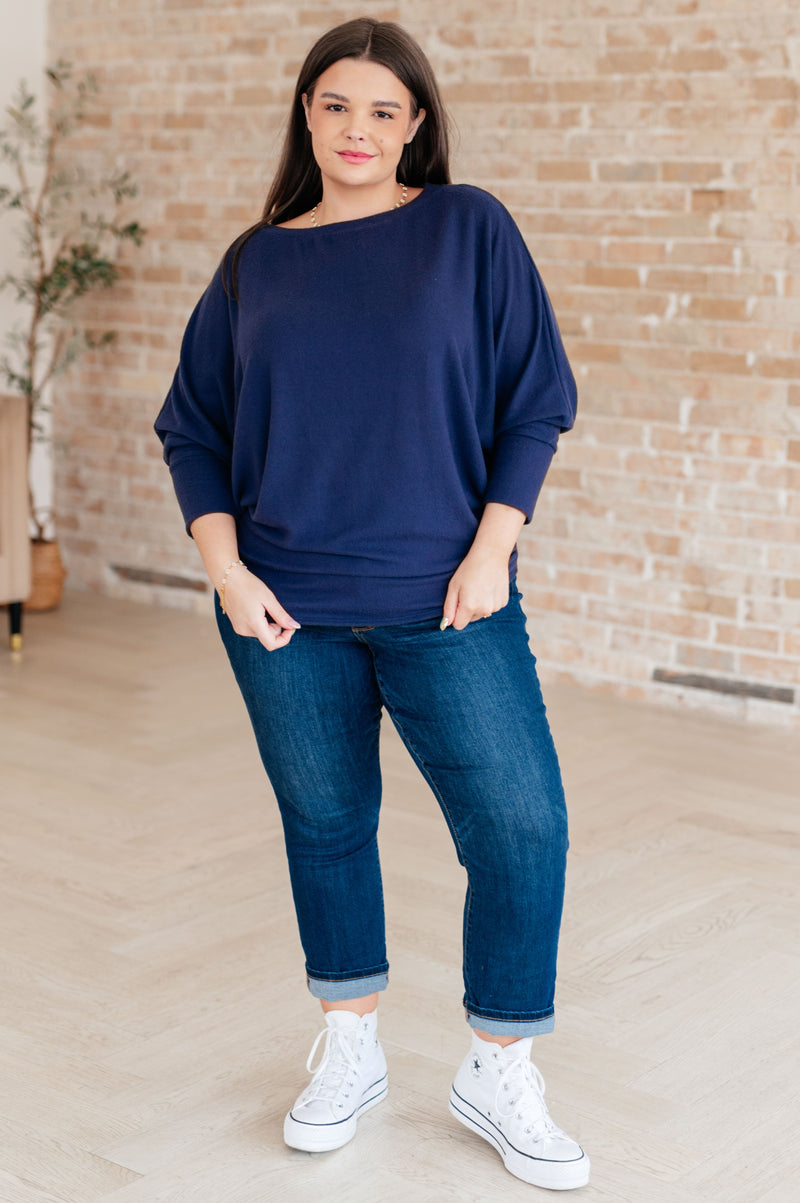 Hazel Blues® |  Casually Comfy Batwing Top