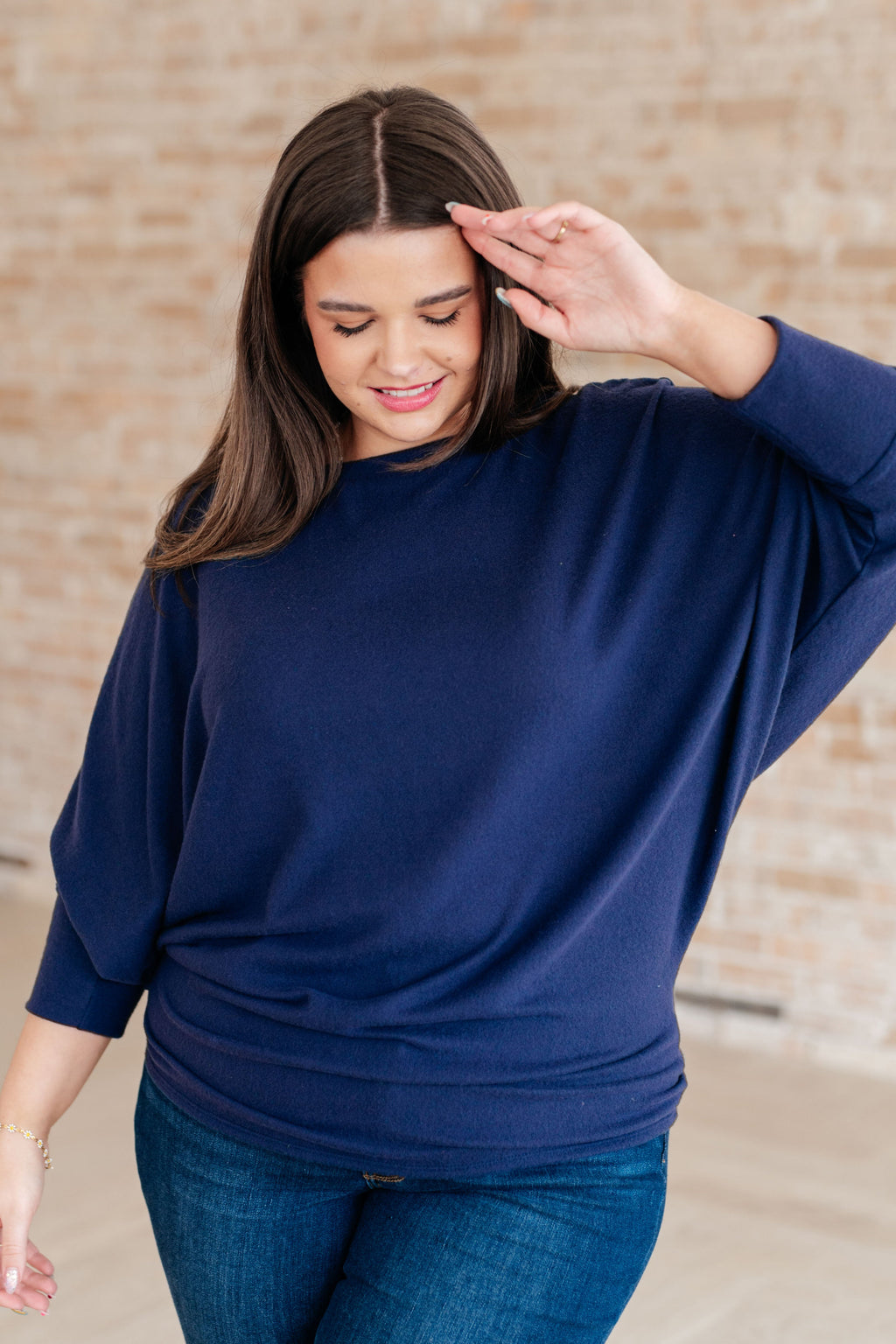 Hazel Blues® |  Casually Comfy Batwing Top