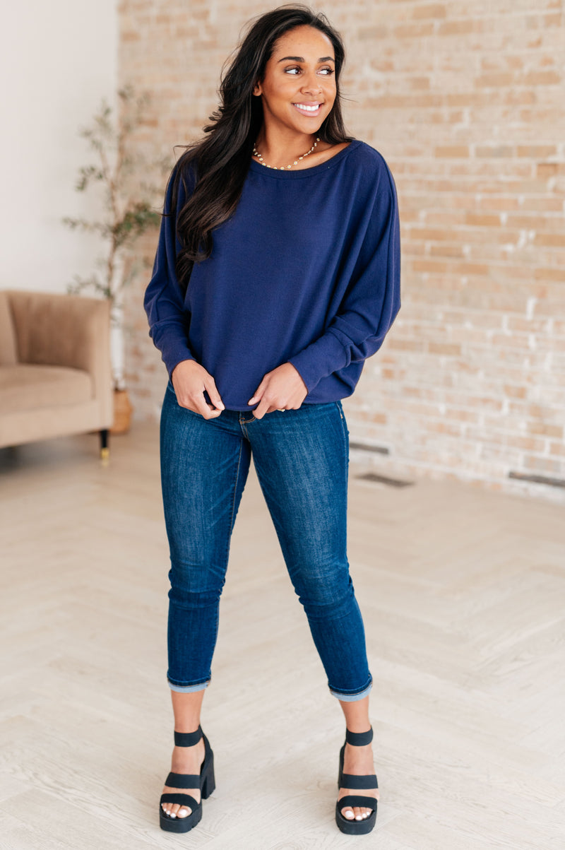 Hazel Blues® |  Casually Comfy Batwing Top