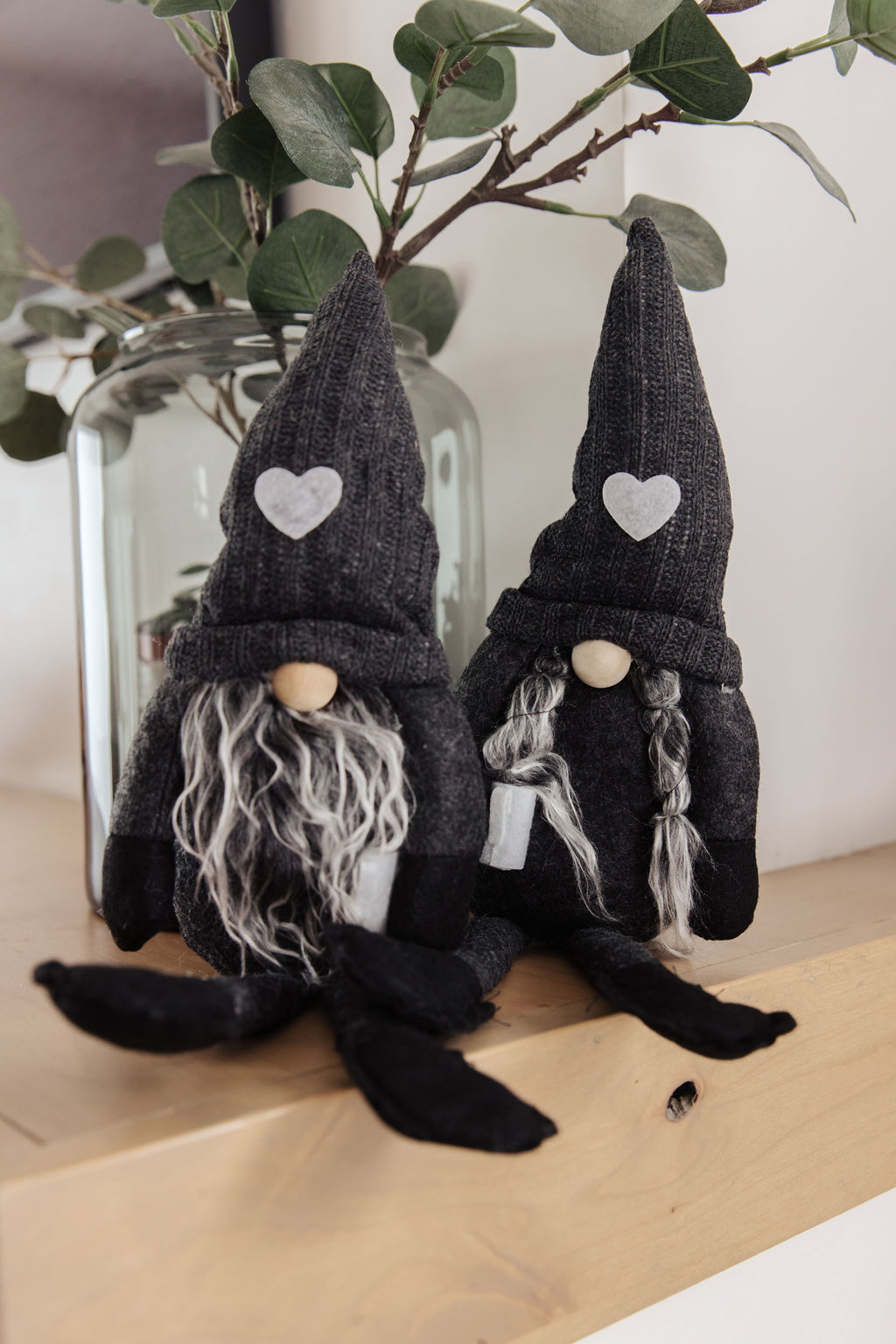 Hazel Blues® |  Coffee Lover Gnomes Set of 2 in Charcoal