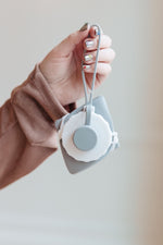 Hazel Blues® |  Collapsing Silicon Water Bottle in Diamond Gray