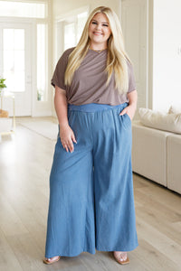 Hazel Blues® |  Contemplating Cool Wide Leg Pants