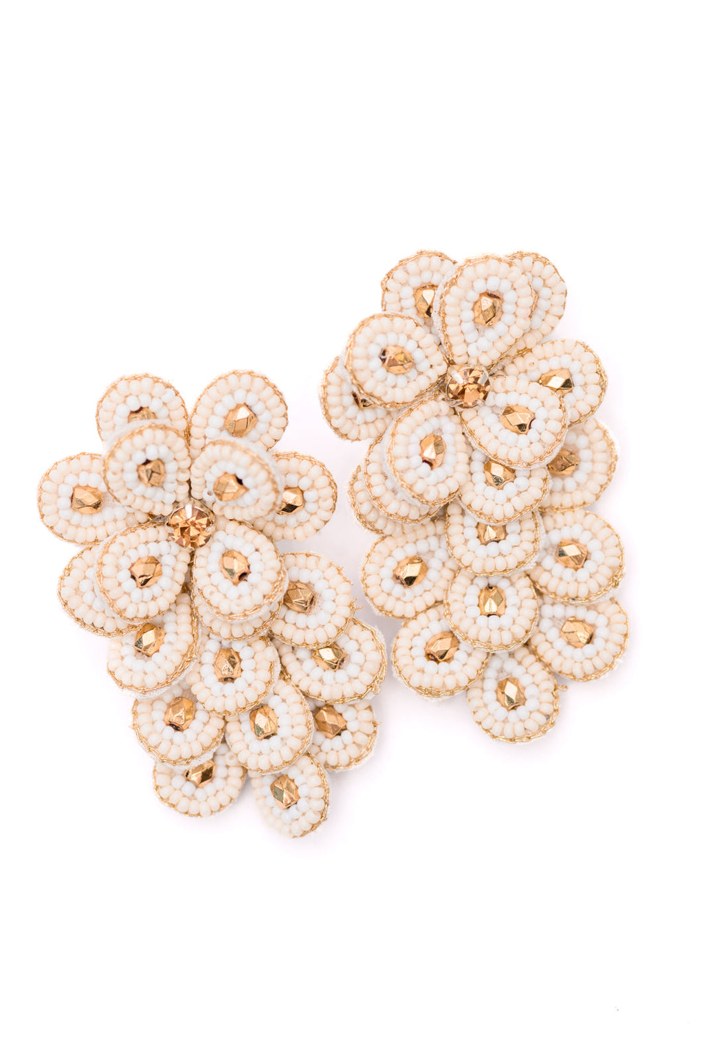Hazel Blues® |  Falling Petals Earrings in Ivory