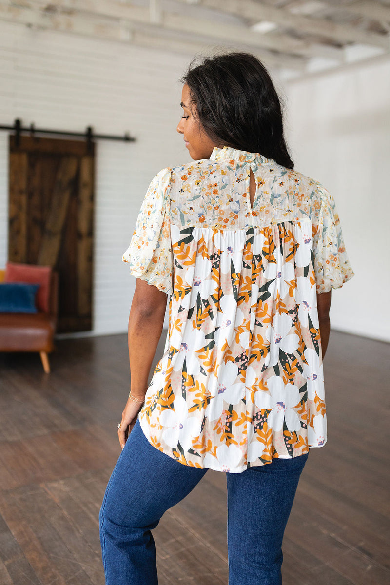 Hazel Blues® |  Daydreamer Mixed Floral Top