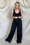 Hazel Blues® |  FawnFit Wide Leg Sleeveless Jumpsuit With Built-In Bra