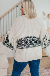 Hazel Blues® |  Don't Waver Fringe Detail Sweater