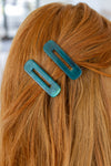 Hazel Blues® |  Double Trouble 2 Pack Hair Clip in Sea Blue
