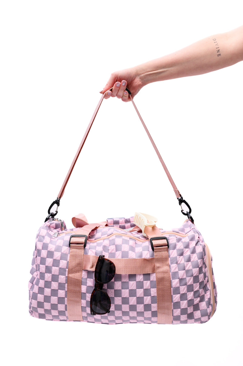 Hazel Blues® |  Elevate Travel Duffel in Pink