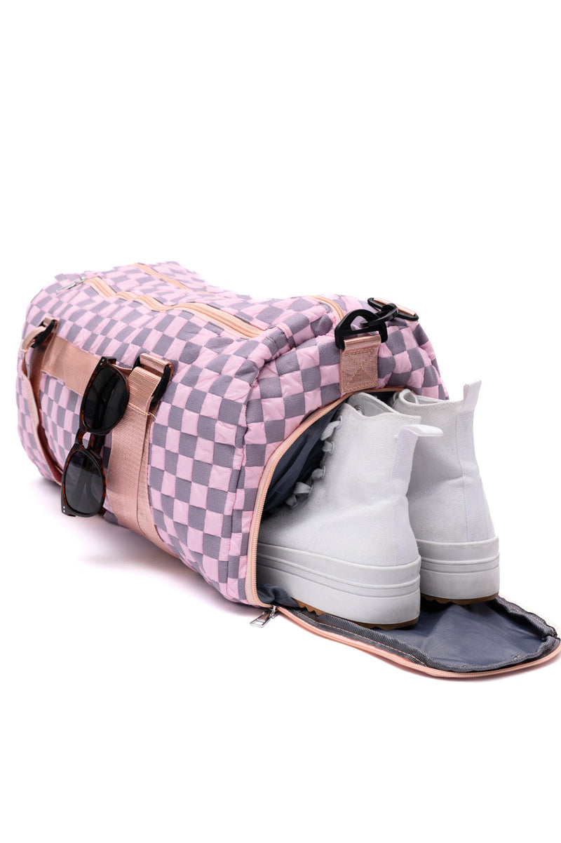 Hazel Blues® |  Elevate Travel Duffel in Pink