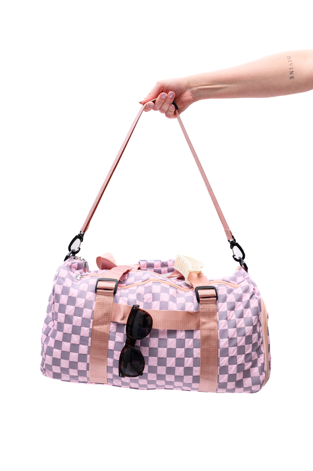 Hazel Blues® |  Elevate Travel Duffel in Pink