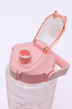 Hazel Blues® |  Elevated Water Tracking Bottle in Pink