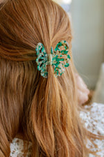 Hazel Blues® |  Emerald Butterfly Claw Clip