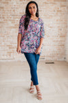 Hazel Blues® |  Essentially You Top in Pink Paisley