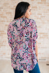Hazel Blues® |  Essentially You Top in Pink Paisley