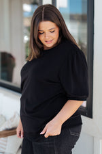 Hazel Blues® |  Evidently Different Puff Sleeve Top
