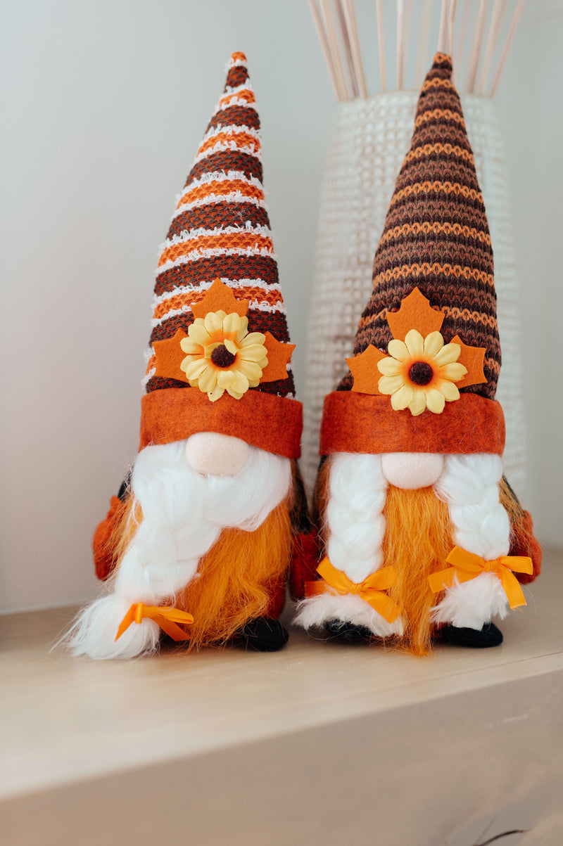 Hazel Blues® |  Fall Flowers Gnomes Set of 2