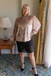 Hazel Blues® |  Feeling Good Velvet Blouse