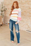 Hazel Blues® |  Flawless Features Striped Sweater