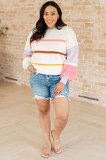 Hazel Blues® |  Flawless Features Striped Sweater