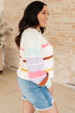 Hazel Blues® |  Flawless Features Striped Sweater