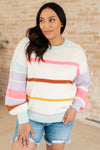 Hazel Blues® |  Flawless Features Striped Sweater
