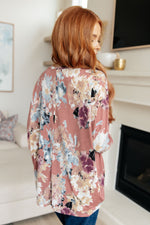 Hazel Blues® |  Float On Floral Top in Marsala