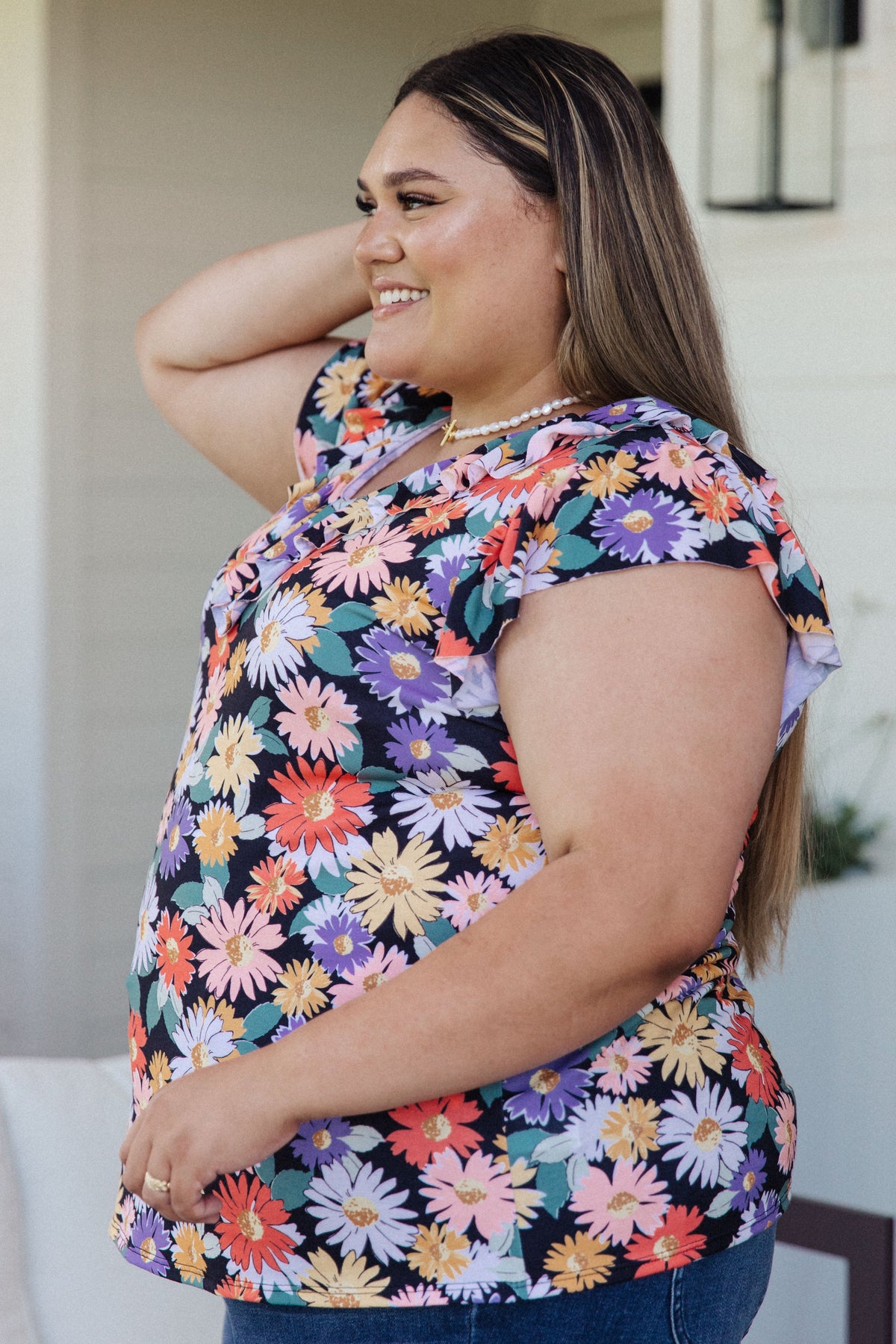 Hazel Blues® |  Flower Power Floral Top