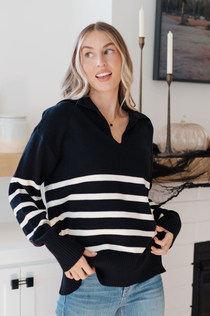 Hazel Blues® |  From Here On Out Striped Sweater