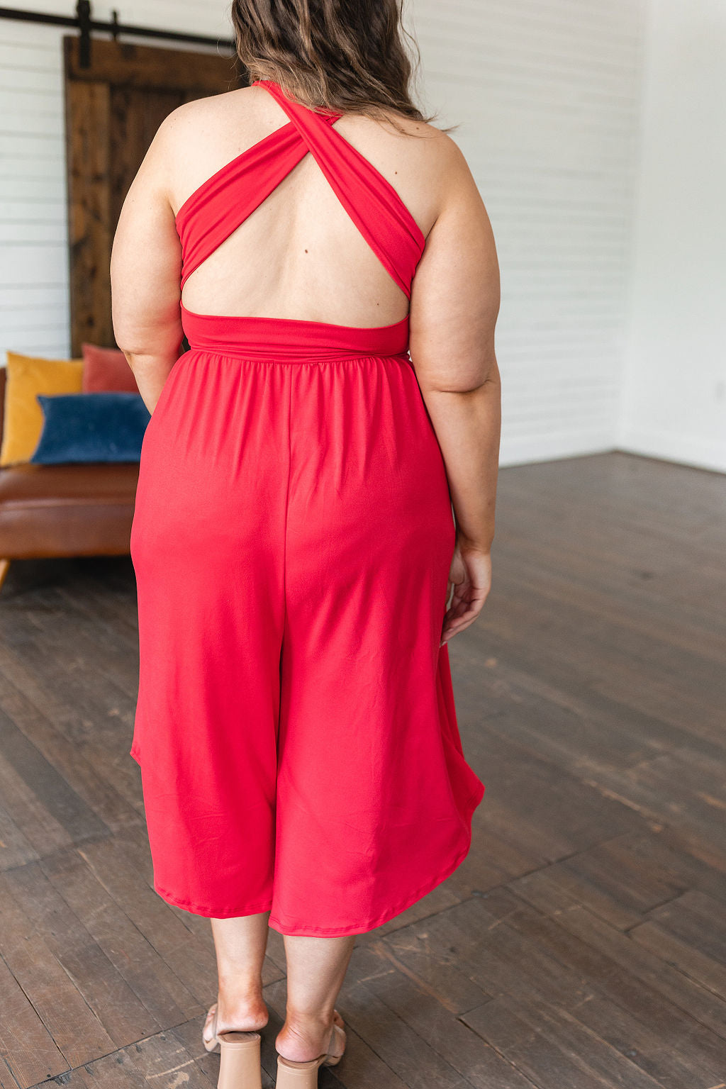 Hazel Blues® |  Good Idea Jumpsuit in Red