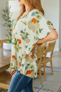 Hazel Blues® |  Good Morning Floral V-Neck Blouse