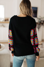 Hazel Blues® |  Granny Knows Best Crochet Accent Sweater