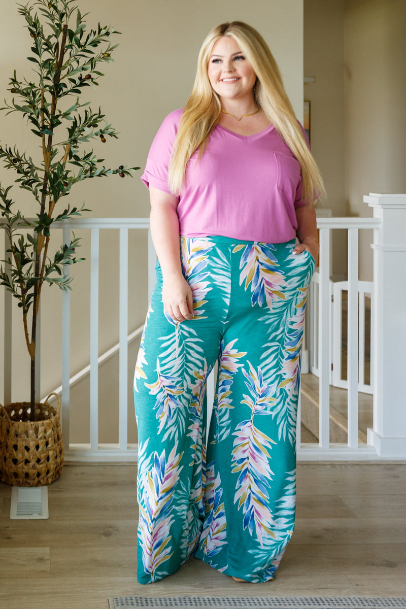 Hazel Blues® |  Hawaiiana Floral Print Pants